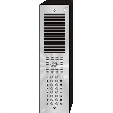 Lee Dan QS-016S stainless steel 16-button apartment lobby intercom panel